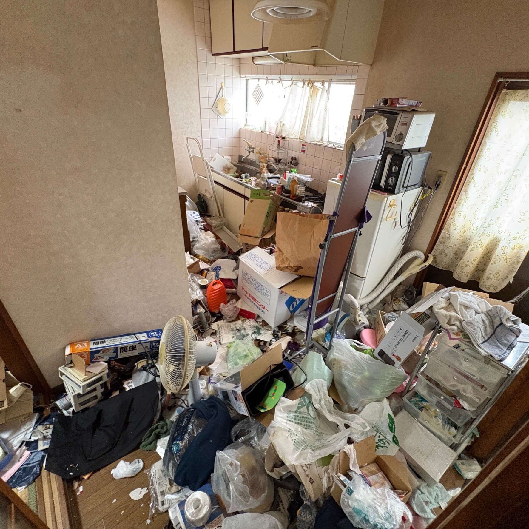奈良県天理市｜施設入所に伴う引っ越し・残置物撤去・ごみ屋敷の